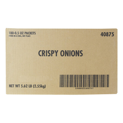 Fresh Gourmet Crispy Onions Salad Topping Single Serve, 180 x 0.5 oz Case - DOT product image 6