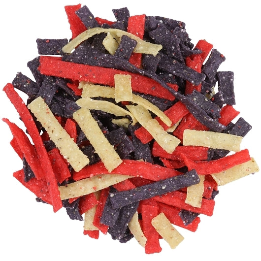 Fresh Gourment Crispy Tri-Color Tortilla Strips Salad Topping Single Serve, 140 x 0.5 oz Case - DOT product image 2