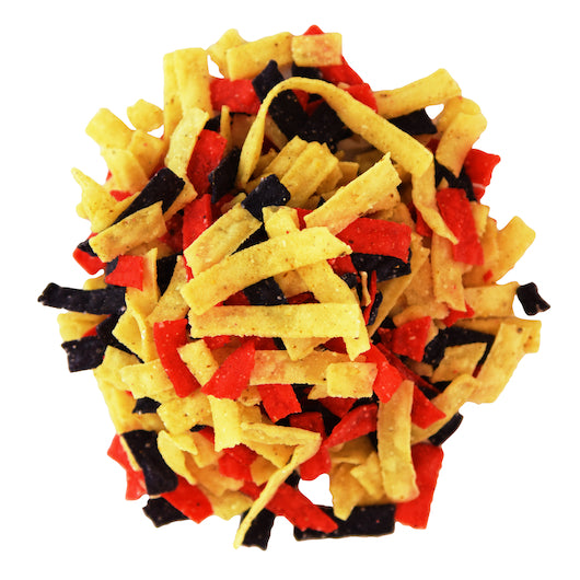 Fresh Gourment Crispy Tri-Color Tortilla Strips Salad Topping Single Serve, 140 x 0.5 oz Case - DOT product image 3
