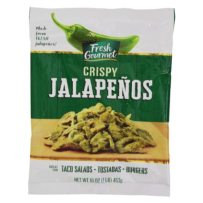 Fresh Gourmet Crispy Jalapeno Strips Salad Topping Bag, 10 x 1 lb Case - DOT product image 3
