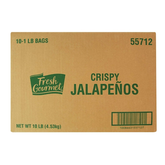 Fresh Gourmet Crispy Jalapeno Strips Salad Topping Bag, 10 x 1 lb Case - DOT product image 8