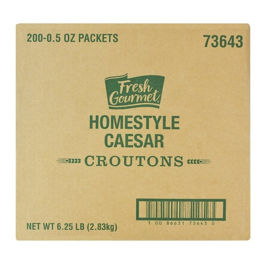 Fresh Gourmet Homestyle Caesar Crouton Single Serve, 200 x 0.5 oz Case - DOT product image 5