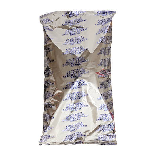 Fresh Gourmet Trans Fat Free Fresh Garlic Crouton Bulk, 4 x 2.5 lb Case - Croutons & Salad Toppings