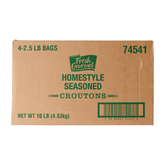 Fresh Gourmet Homestyle Trans Fat Free Crouton Bulk, 4 x 2.5 lb Case - DOT product image 5