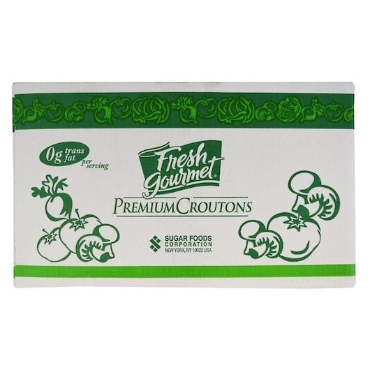 Fresh Gourmet Whole Grain, Country Cut, Cheese And Garlic Crouton Bulk, 4 x 2.5 lb Case - DOT product image 6