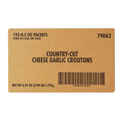 Fresh Gourmet Country Cut Cheese Garlic Crouton Single Serve, 125 x 0.5 oz Case - DOT product image 5