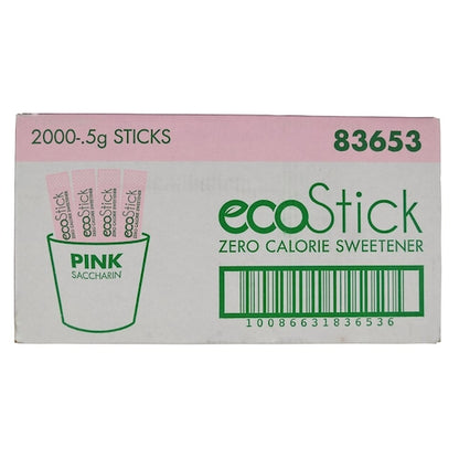 EcoStick Saccharin Sugar Substitute, Pink Sticks, 2000 x 0.5 GR Case - DOT product image 7