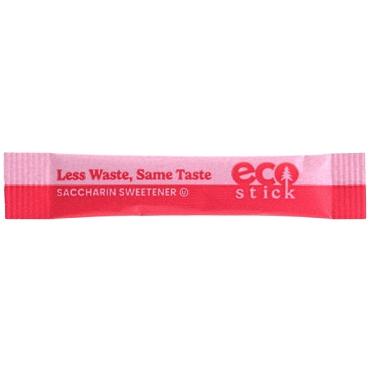 EcoStick Saccharin Sugar Substitute, Pink Sticks, 2000 x 0.5 GR Case - Pantry Ingredients