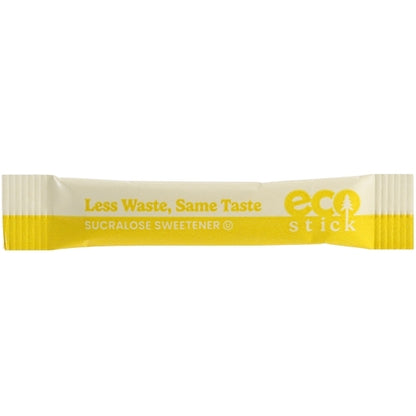 EcoStick Sucralose Sweetened Sugar, Yellow Sticks, 2000 x 0.5 GR Case - Pantry Ingredients