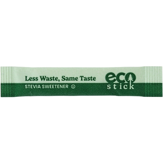 EcoStick Sugar Substitute Stevia Green Sticks, 2000 x 0.5 GR Case - Pantry Ingredients