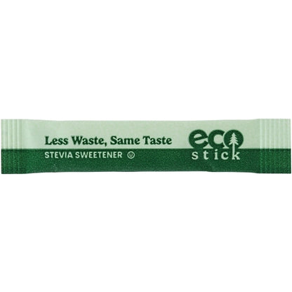 EcoStick Sugar Substitute Stevia Green Sticks, 2000 x 0.5 GR Case - Pantry Ingredients