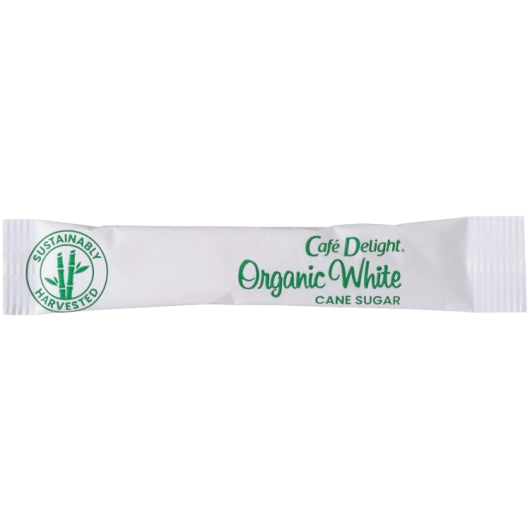 Cafe Delight White Cane Sugar Sticks, 2000 x 2.8 GR Case - Pantry Ingredients