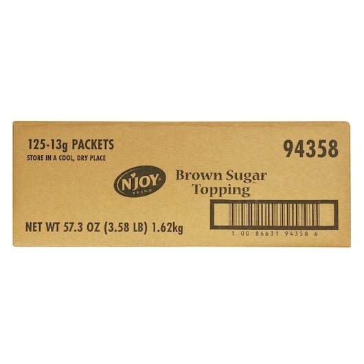 N'Joy Brown Sugar Topping Oatmeal, 125 x 13 GR Case - DOT product image 3