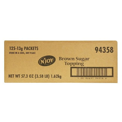 N'Joy Brown Sugar Topping Oatmeal, 125 x 13 GR Case - DOT product image 3