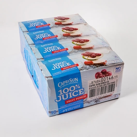 Capri Sun 100% Juice Ready To Drink Fruit Punch Juice, 40 x 6 fl oz Case - DOT product image 6