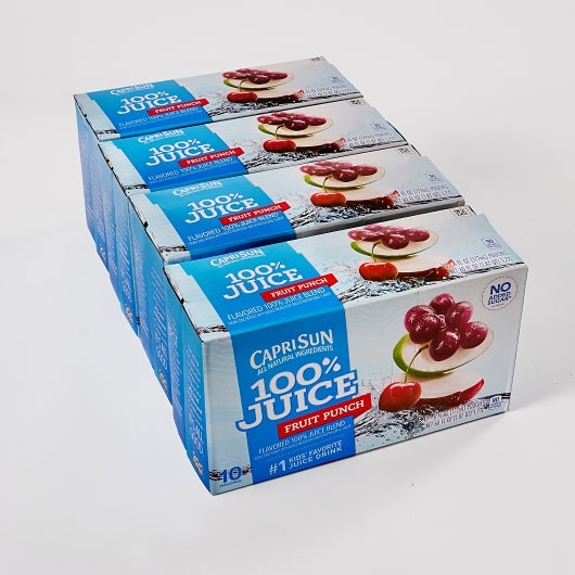 Capri Sun 100% Juice Ready To Drink Fruit Punch Juice, 40 x 6 fl oz Case - DOT product image 5
