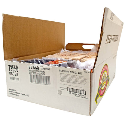 Kings Command Foods Raw Meatloaf Tray With Sauce Packet, 1 x 10 x 22 oz Case - DOT product image 3