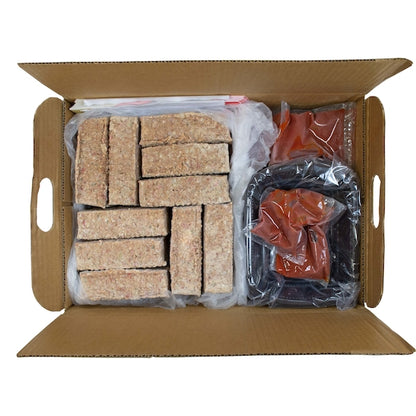 Kings Command Foods Raw Meatloaf Tray With Sauce Packet, 1 x 10 x 22 oz Case - DOT product image 4