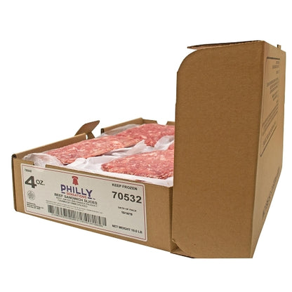 Philly Sensations Philly Beef Sandwich Slices, 1 x 40 x 4 oz Case - DOT product image 5