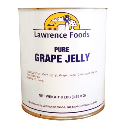Lawrence Foods Grape Jelly, 6 x 8 lb Case - Condiments & Sauces