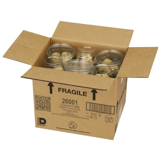 Cookies N Milk Edible Chocolate Chip Cups Cookie Dough, 12 x 6 oz Case - Bakery & Desserts - image 2