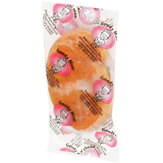 Super Bakery Individually Wrapped Whole Grain Lightly Glazed Cinnamon Bun, 80 x 2.8 oz Case - Bakery & Desserts