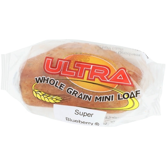 Super Bakery Ultra Individually Wrapped Whole Grain Blueberry Mini Loaf, 120 x 2.05 oz Case - Frozen Fruit