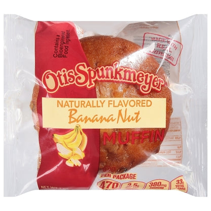 Otis Spunkmeyer Individually Wrapped Banana Nut Muffins, 24 x 4 oz Case - GS1 inner-pack image