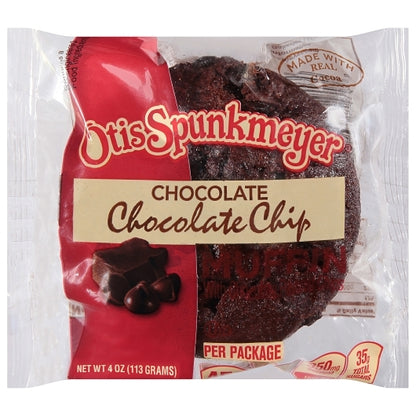 Otis Spunkmeyer Chocolate Muffin with Chocolate Chips, 24 x 4 oz Case - GS1 inner-pack image
