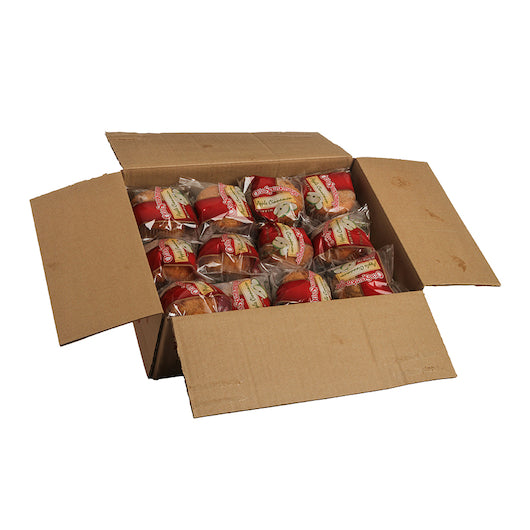 Otis Spunkmeyer Individually Wrapped Apple Cinnamon Muffin, 24 x 4 oz Case - GS1 open-case image