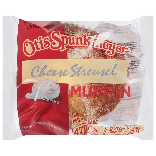 Otis Spunkmeyer Individually Wrapped Cheese Streusel Muffin, 24 x 4 oz Case - Bakery & Desserts