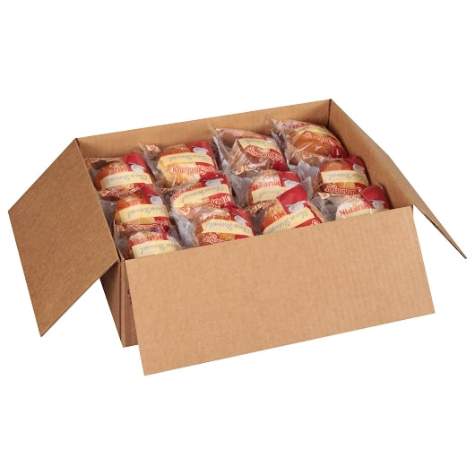 Otis Spunkmeyer Individually Wrapped Cheese Streusel Muffin, 24 x 4 oz Case - GS1 open-case image