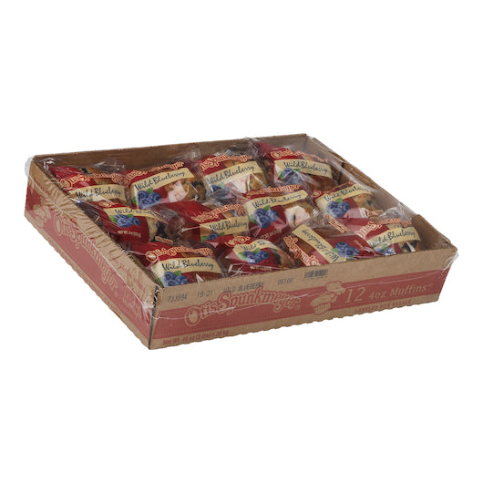 Otis Spunkmeyer Individually Wrapped Wild Blueberry Muffins Tray Pack, 4 x 12 x 4 oz Case - DOT product image 6