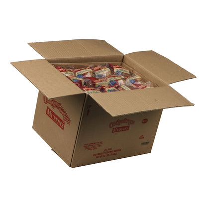 Otis Spunkmeyer Individually Wrapped Wild Blueberry Muffins Tray Pack, 4 x 12 x 4 oz Case - GS1 open-case image
