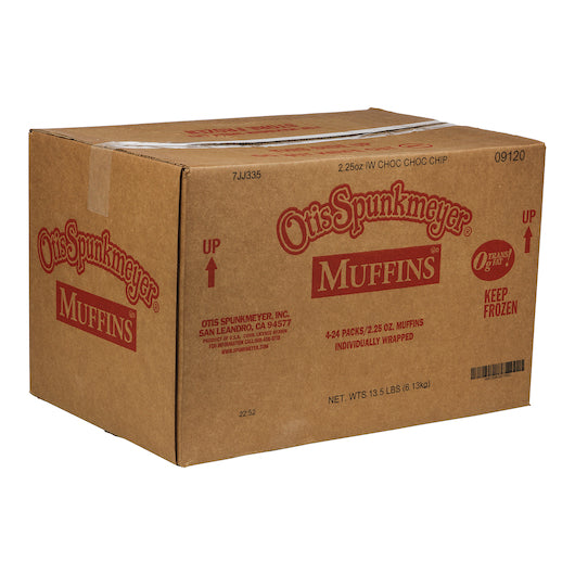 Otis Spunkmeyer Individually Wrapped Chocolate Chocolate Chip Mufin Tray Bulk Pack, 4 x 24 x 2.25 oz Case - DOT product image 7