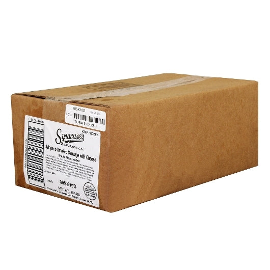 Syracuse Jalapeno and SAUSAGE SMOKED JALAPENO & CHEESE SKINLESS, 1 x 10 lb Case - DOT product image 3
