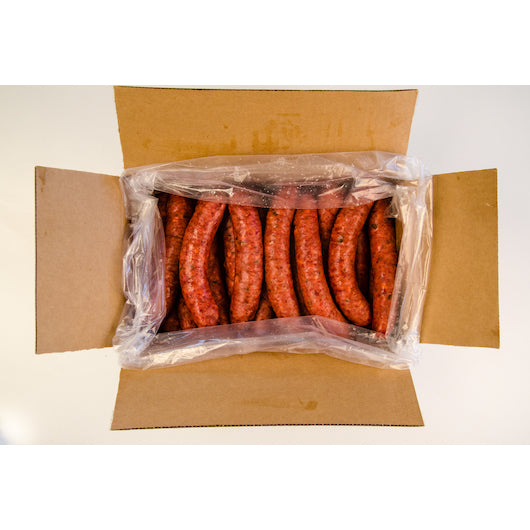 Texas Smokers Syracuse Fully Cooked Jalapeno Smoked Sausage Link, 1 x 10 lb Case - Frozen Meat & Seafood
