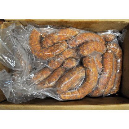 Syracuses Smoked Jalapeno Syracuse Fully Cooked Jalapeno Smoked Sausage Link, 1 x 10 lb Case - GS1 open-case image