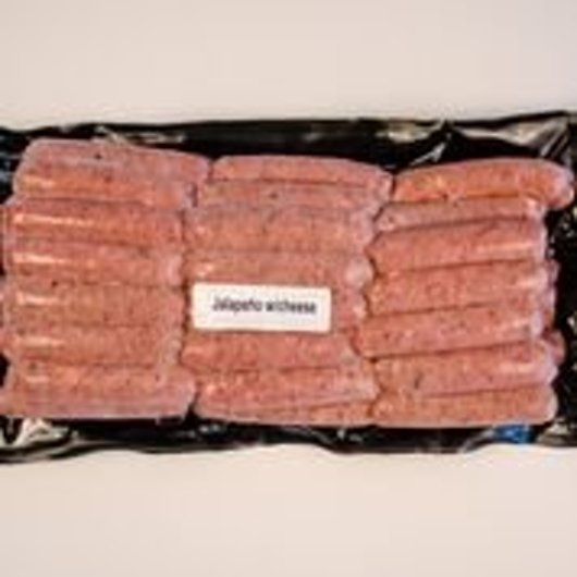 Syracuse Jalapeno and Syracuse Fully Cooked Jalapeno Smoked Sausage with Cheese, 1 x 10 lb Case - Frozen Meat & Seafood