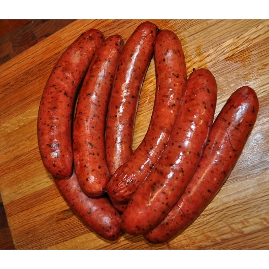 Syracuse Hickory Smoked Syracuse Fully Cooked Hickory Smoked Sausage, 1 x 10 lb Case - Frozen Meat & Seafood