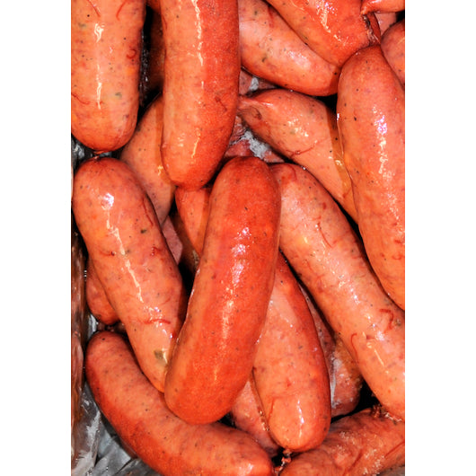 Syracuse Smoked Jalapeno Syracuse Fully Cooked Jalapeno Smoked Sausage With Cheese, 1 x 10 lb Case - Frozen Meat &