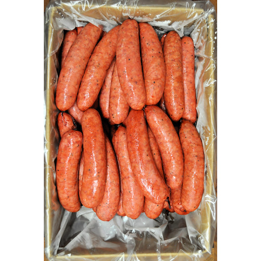 Texas Smokers Old Smoked Sausage Link, 1 x 10 lb Case - Frozen Meat & Seafood