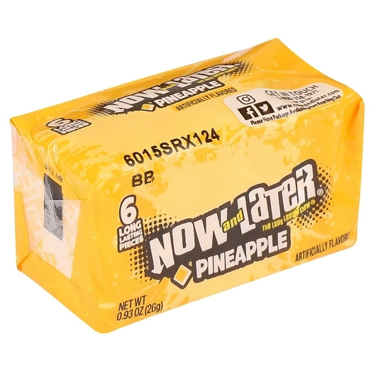 Now and Later Pineapple Chews, 12 x 0.93 oz Case - DOT product image 2