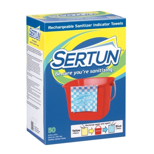 Sertun SANITIZER INDICATOR TOWEL RECHARGEABLE, 50 x 50 ct Case - DOT product image 2