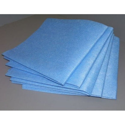 Atlantic Mills 13.5 Inch X 21 Inch Blue Medium Weight Wipe, 1 x 150 each Case - Cleaners & Sanitizers