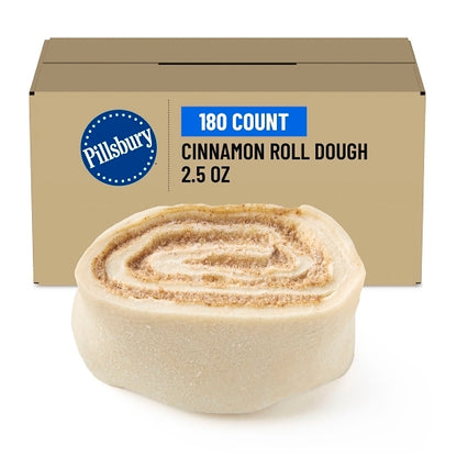 Pillsbury Best Cinnamon Roll Dough, 180 x 2.5 oz Case - Breads, Rolls & Buns