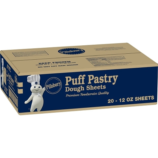 Pillsbury Puff Pastry Dough Sheet 10 X 15, 20 x 20 x 12 oz Case - Bakery & Desserts