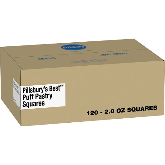 Pillsbury 5" x 5" Best Puff Pastry Dough Squares, 120 x 2 oz Case - Bakery & Desserts