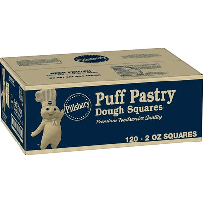 Pillsbury Best 5 Inch X 5 Inch Puff Pastry Dough Squares Multiples, 120 x 120 x 2 oz Case - Bakery & Desserts