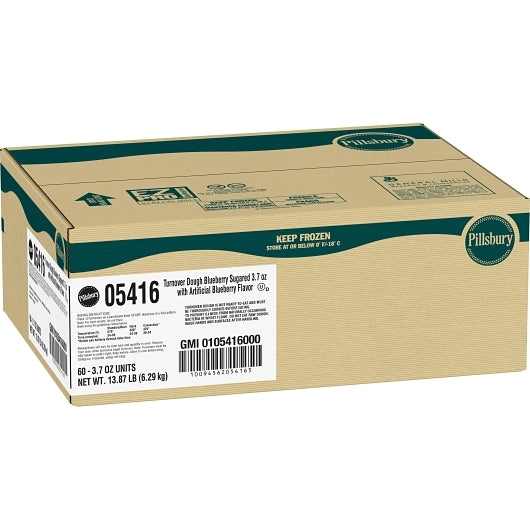 Pillsbury Turnover Dough Sugared Blueberry, 60 x 60 x 3.7 oz Case - GS1 closed shipping case image